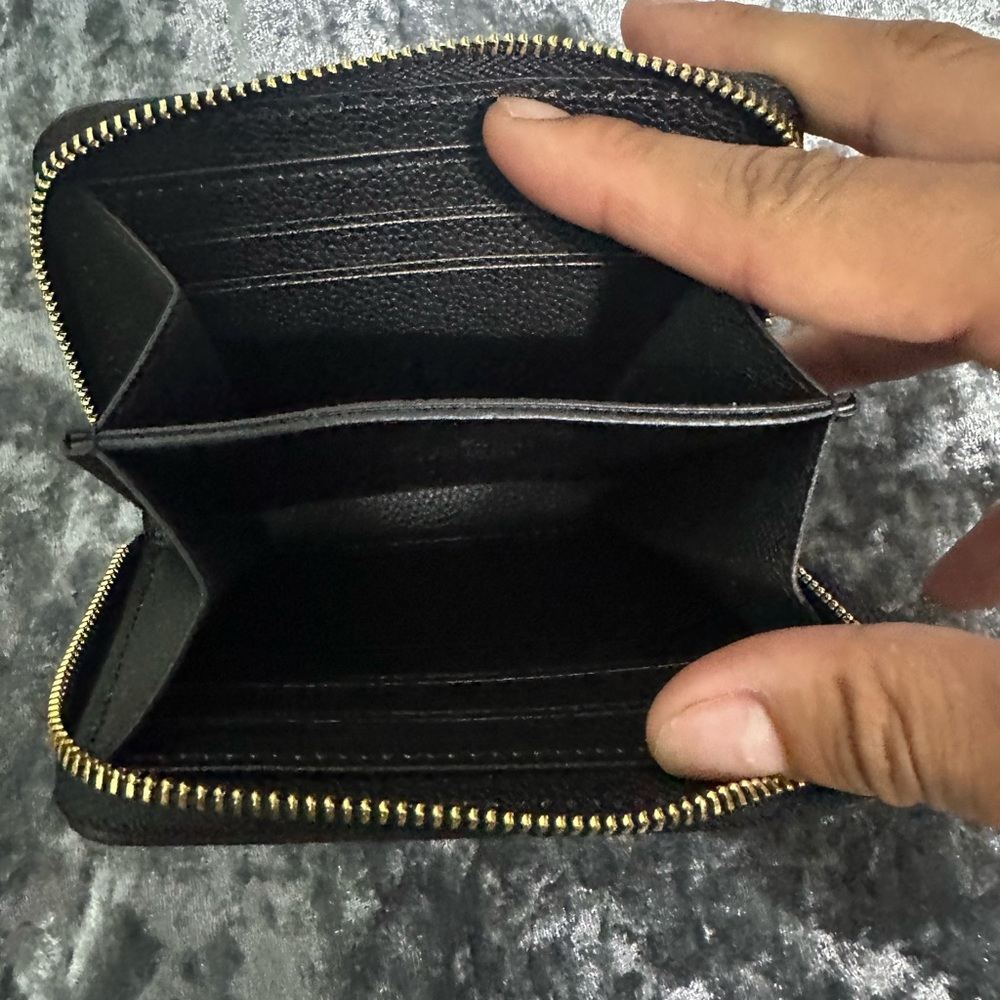 Black Zip-Around credit card Wallet